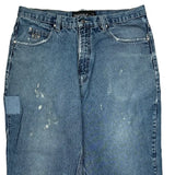 Outkast Cargo Jeans - 37W 33L Blue Cotton