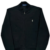 Polo By Ralph Lauren Zip Up - Medium Black Cotton