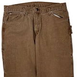 Dickies Carpenter Pants - 36W 33L Brown Cotton