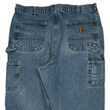 Carhartt Double Knee Carpenter Jeans - 38W 34L Blue Cotton