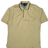 Tommy Hilfiger Polo Shirt - Large Beige Cotton