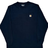 Carhartt Long Sleeve T-Shirt - 2XL Black Cotton