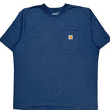 Carhartt T-Shirt - XL Blue Cotton