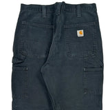Carhartt Double Knee Carpenter Pants - 34W 29L Gray Cotton