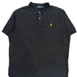 Polo By Ralph Lauren Polo Shirt - 2XL Black Cotton