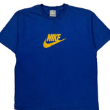 Nike Graphic T-Shirt - Large Blue Cotton