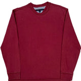 Tommy Hilfiger Long Sleeve T-Shirt - Large Red Cotton