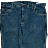 Dickies Double Knee Carpenter Jeans - 36W 31L Blue Cotton