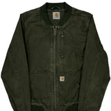 Carhartt Bomber Jacket - Medium Green Cotton