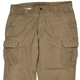 Carhartt Cargo Trousers - 40W 30L Khaki Cotton