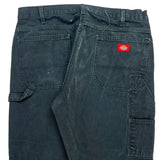 Dickies Carpenter Trousers - 35W 30L Black Cotton