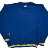 Blues Hockey Starter Graphic Sweatshirt - XL Yellow Polyester Blend