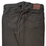 501 Levis Jeans - 36W 30L Grey Cotton