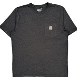 Carhartt T-Shirt - Large Gray Cotton