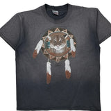 Single Stitch Puma Oneita T-Shirt - XL Gray Cotton Blend