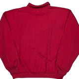 Laguna Beach Crazy Shirt Collared 1/4 Zip - Small Red Cotton