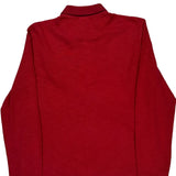 Lacoste Slim Fit Long Sleeve Polo Shirt - Large Red Cotton