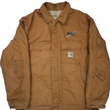 Serving The Western States Carhartt Jacket - XL Brown Cotton Blend