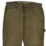 Dickies Carpenter Trousers - 34W 30L Green Cotton