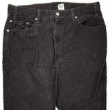 505 Levis Cord Trousers - 38″ Waist Black Cotton Blend