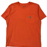 Carhartt T-Shirt - Large Orange Cotton