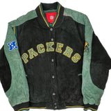 Packers Nfl Football Varsity Jacket - XL Black Suede