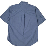 Ralph Lauren Checked Short Sleeve Shirt - Medium Blue Cotton