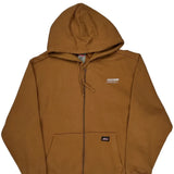 Dickies Hoodie - Large Brown Cotton Blend