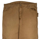 Dickies Double Knee Carpenter Trousers - 38W 30L Brown Cotton