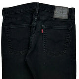 Levis 513 Jeans - 34W 30L Black Cotton