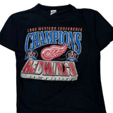 Detroit Red Wings True Fan T-Shirt - Large Black Cotton