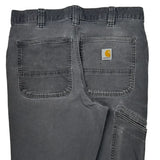 Carhartt Double Knee Carpenter Pants - 32W 32L Gray Cotton