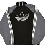 Adidas Jacket - Large Black Polyester