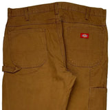 Relaxed Fit Dickies Carpenter Pants - 38W 32L Brown Cotton