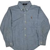 Age 7 Polo By Ralph Lauren Shirt - Small Blue Cotton