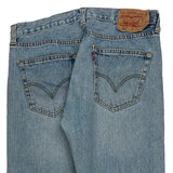 501 Levis Jeans - 34W 30L Light Wash Denim