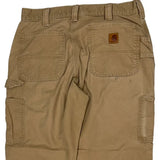 Carhartt Carpenter Trousers - 34W 30L Khaki Cotton