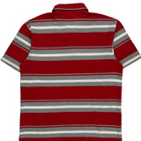 Lacoste Striped Polo Shirt - XL White Cotton