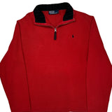 Polo By Ralph Lauren 1/4 Zip - XL Red Cotton