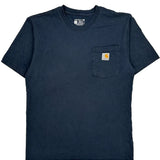 Carhartt T-Shirt - Small Navy Cotton