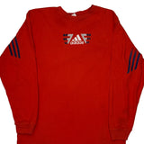 Adidas Long Sleeve T-Shirt - Large Red Cotton