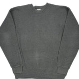 90'S Blank Champion Sweatshirt - Large Grey Cotton Blend