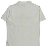Single Stitch Hard Rock Cafe Graphic T-Shirt - Small White Cotton