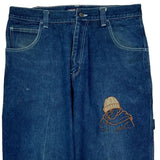 Great Point Graphic Carpenter Jeans - 36W 30L Blue Cotton