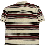Tommy Hilfiger Striped Polo Shirt - Large Cream Cotton