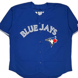 Blue Jays Majestic Mlb Jersey - 2XL Blue Polyester