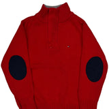 Age 5 Tommy Hilfiger 1/4 Zip - Small Red Cotton