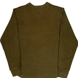 Carhartt Henley Long Sleeve T-Shirt - Large Green Cotton