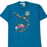 Branson 76 Highway Fruit Of The Loom Single Stitch T-Shirt - Small Blue Cotton