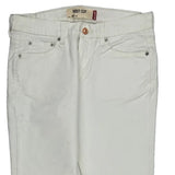 Levis Boot Cut Jeans - 33W UK 12 White Cotton